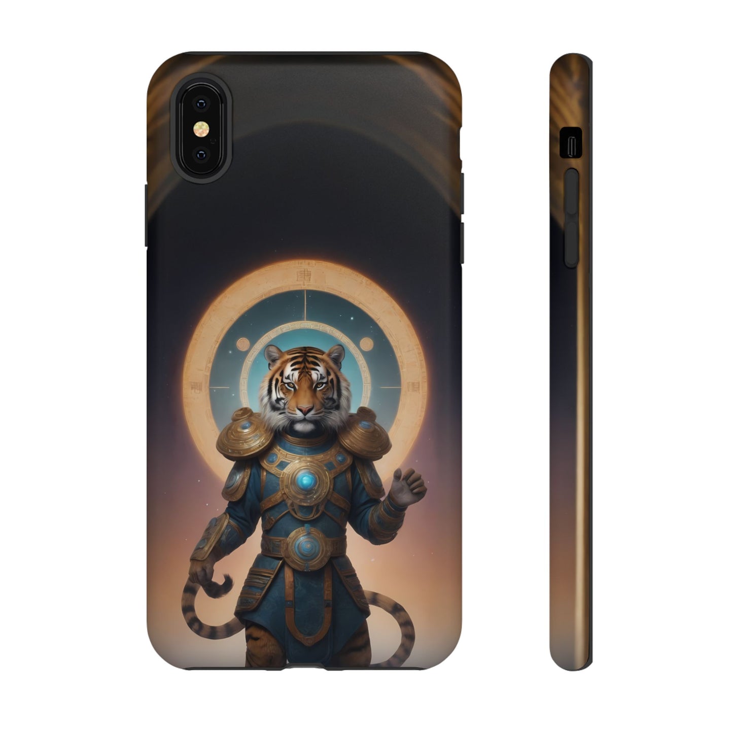 Chinese Zodiac Tiger Phone Case for iPhone 8–16 Pro Max, iPhone 8 Plus–13 Mini, iPhone XS–XS Max, iPhone 11–14 Pro Max - Designed by Thalia