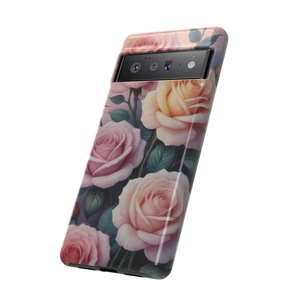 Bloom with Style - Roses Phone Case for iPhone 8–16 Pro Max, Pixel 5–8 Pro, Galaxy S10–S24 Ultra - Designed by Thalia