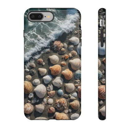 She Sells Sea Shells Phone Case for iPhone 8–16 Pro Max, Pixel 5–8 Pro, Galaxy S10–S24 Ultra - Designed by Thalia