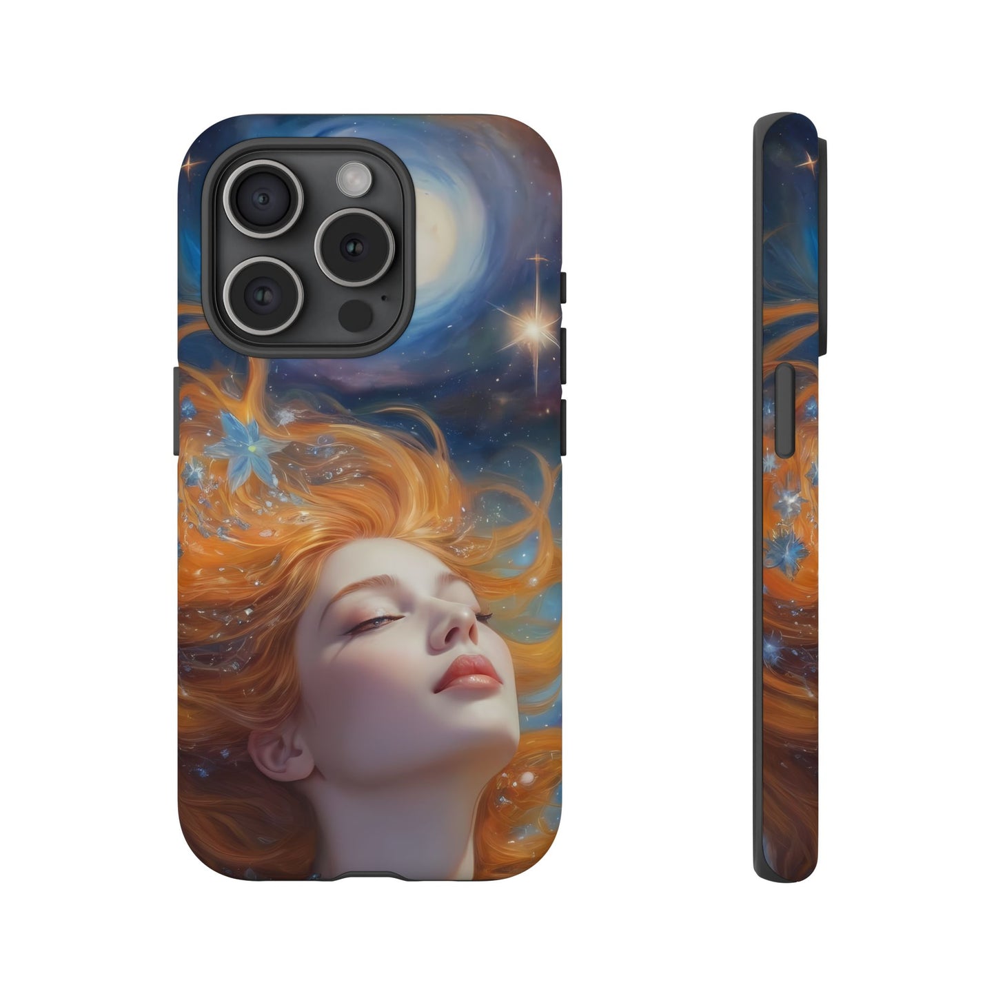 Celestial Dreams Custom Phone Case for iPhone 8–16 Pro Max, iPhone 8 Plus–13 Mini, iPhone XS–XS Max, iPhone 11–14 Pro Max - Designed by Thalia