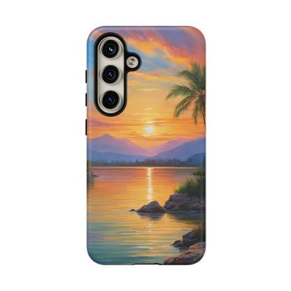 Sunset Serenade Custom Phone Case for Samsung Galaxy S10–S10 Plus, S20–S20 Ultra, S21, S22, S23, S24 Ultra - Designed by Thalia