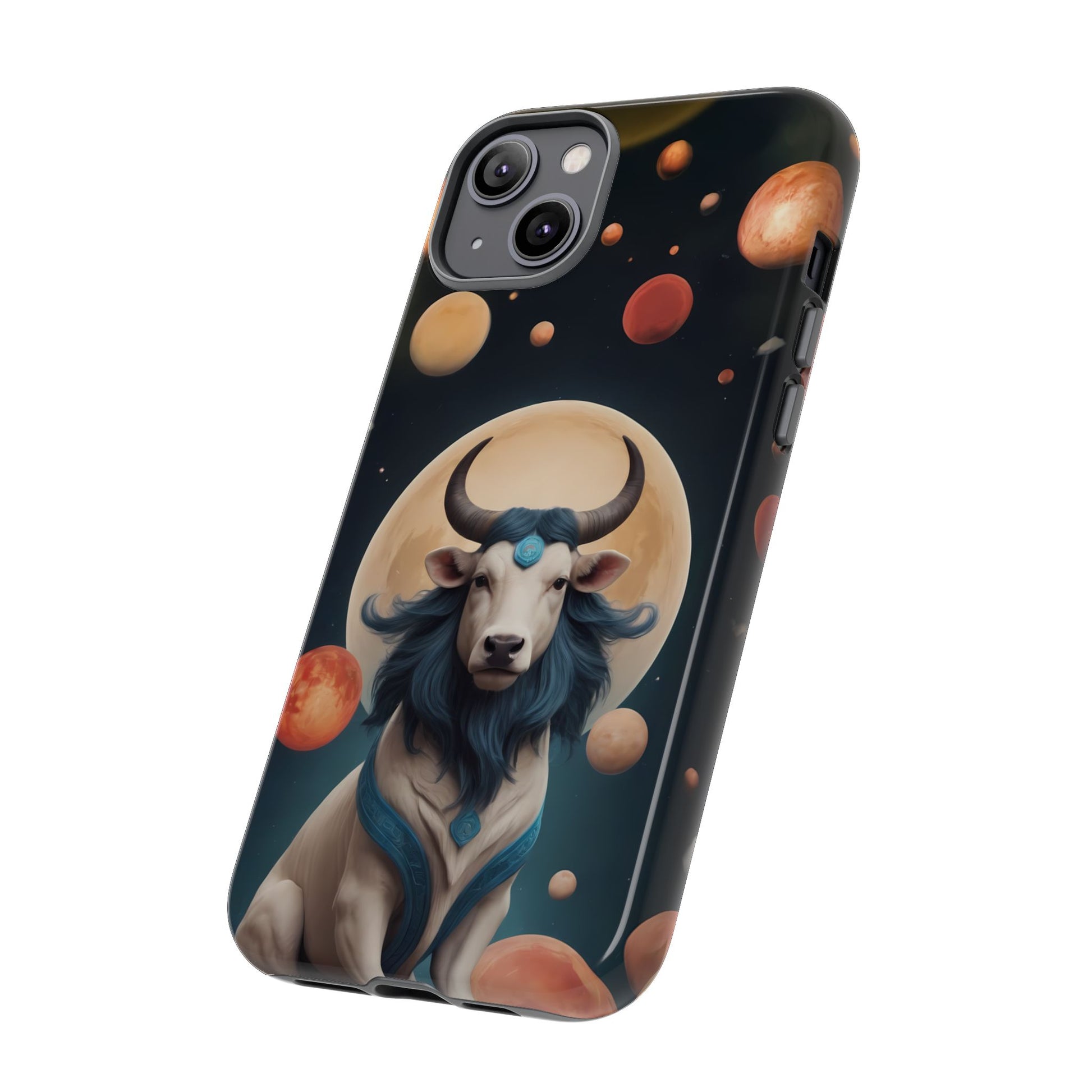 Chinese Zodiac Ox Phone Case for iPhone 8–16 Pro Max, iPhone 8 Plus–13 Mini, iPhone XS–XS Max, iPhone 11–14 Pro Max - Designed by Thalia