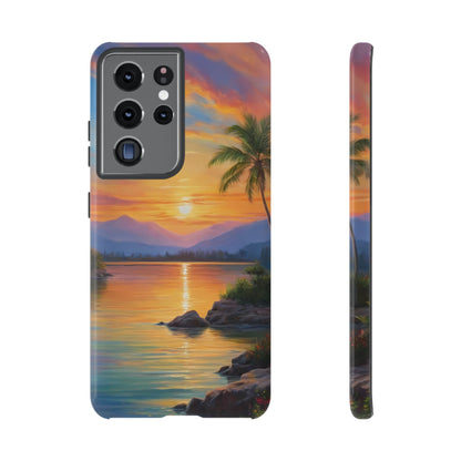 Sunset Serenade Phone Case for iPhone 8–16 Pro Max, Pixel 5–8 Pro, Galaxy S10–S24 Ultra - Designed by Thalia