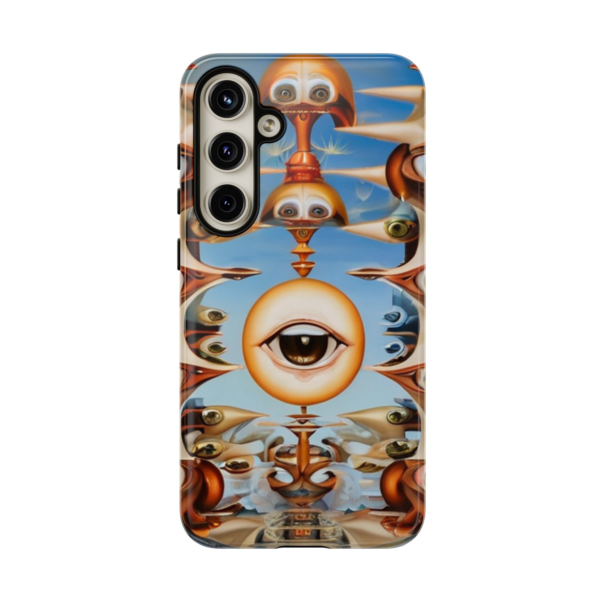 Surreal Suspect Phone Case for iPhone 8–16 Pro Max, Pixel 5–8 Pro, Galaxy S10–S24 Ultra - Designed by Thalia