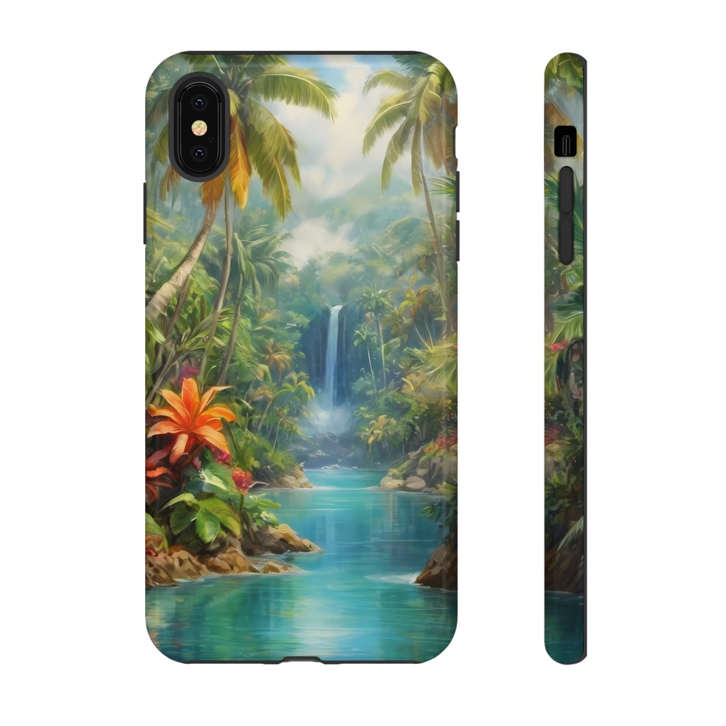 Tropical Paradise Phone Case for iPhone 8–16 Pro Max, Pixel 5–8 Pro, Galaxy S10–S24 Ultra - Designed by Thalia