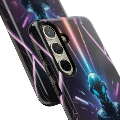 Alien DJ Phone Case for iPhone 8–16 Pro Max, Pixel 5–8 Pro, Galaxy S10–S24 Ultra - Designed by Thalia