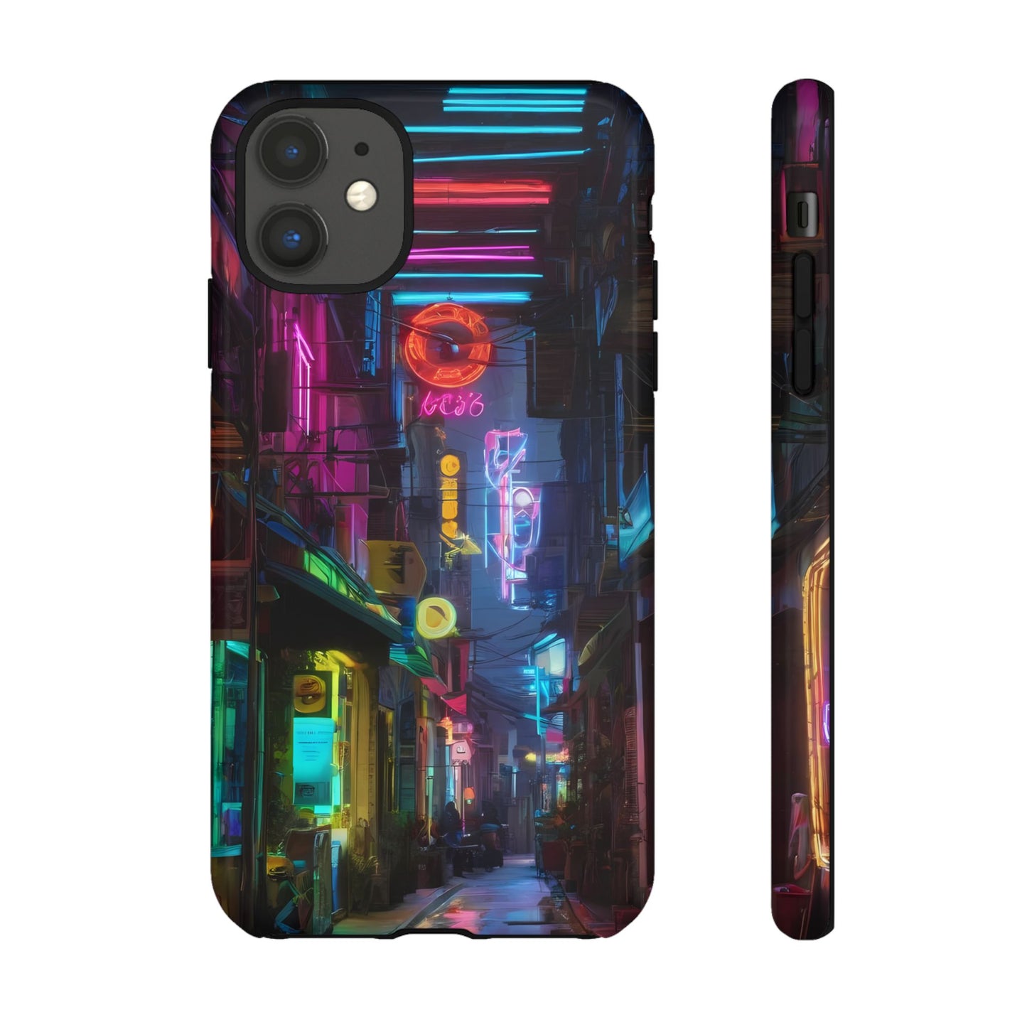 Electric Neon Phone Case for iPhone 8–16 Pro Max, iPhone 8 Plus–13 Mini, iPhone XS–XS Max, iPhone 11–14 Pro Max - Designed by Thalia