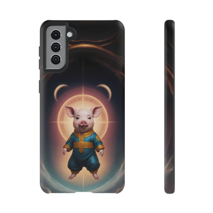 Chinese Zodiac Pig Custom Phone Case for iPhone 8–16 Pro Max, Pixel 5–8 Pro, Galaxy S10–S24 Ultra - Designed by Thalia