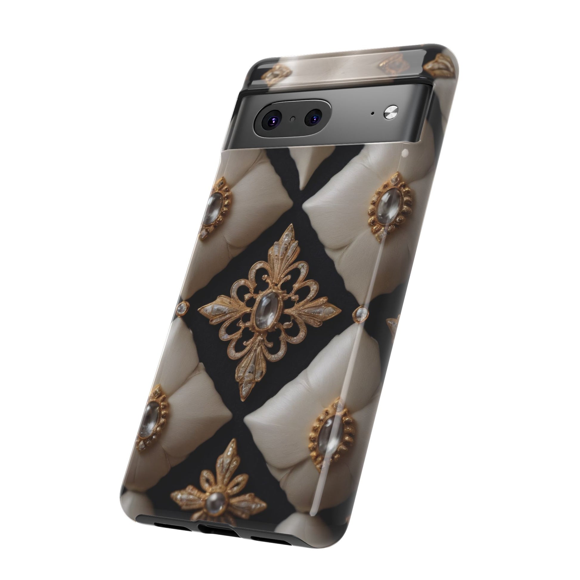 Diamond Solstice Custom Phone Case for iPhone 8–16 Pro Max, Pixel 5–8 Pro, Galaxy S10–S24 Ultra - Designed by Thalia