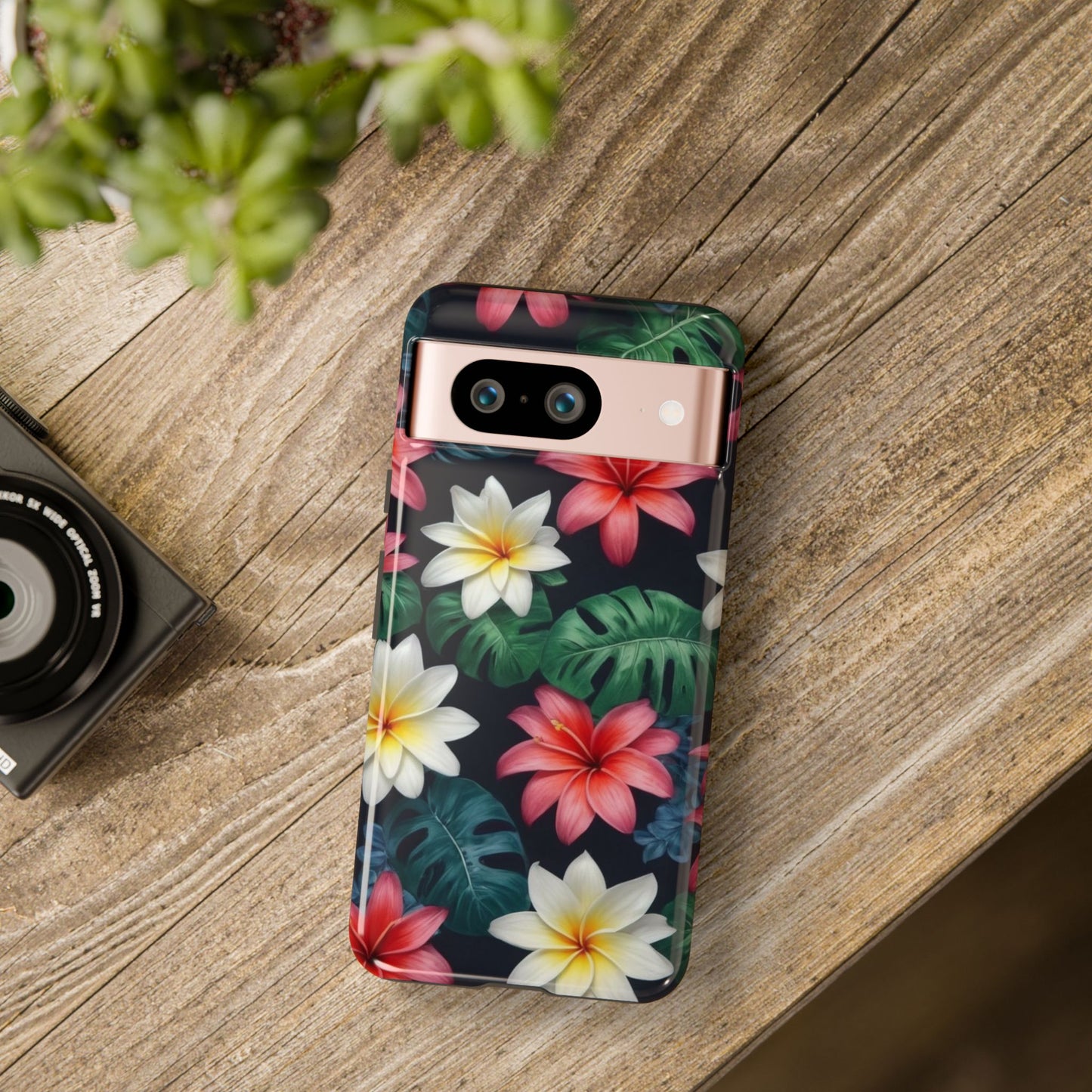 Hawaiian Flowers Phone Case for Google Pixel 8 Pro, Pixel 8, Pixel 7, Pixel 6 Pro, Pixel 6, Pixel 5 5G - Designed by Thalia