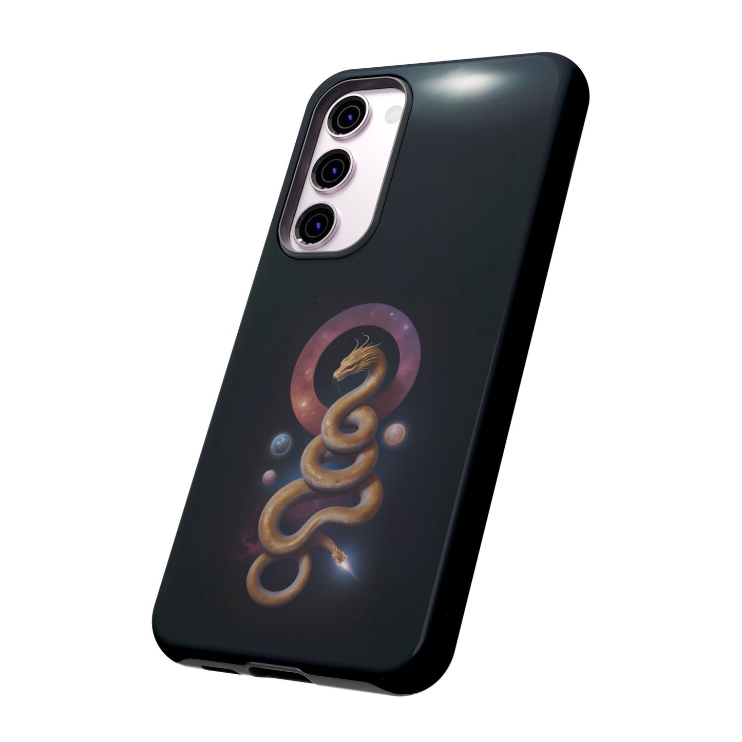 Chinese Zodiac Snake Custom Phone Case for iPhone 8–16 Pro Max, Pixel 5–8 Pro, Galaxy S10–S24 Ultra - Designed by Thalia