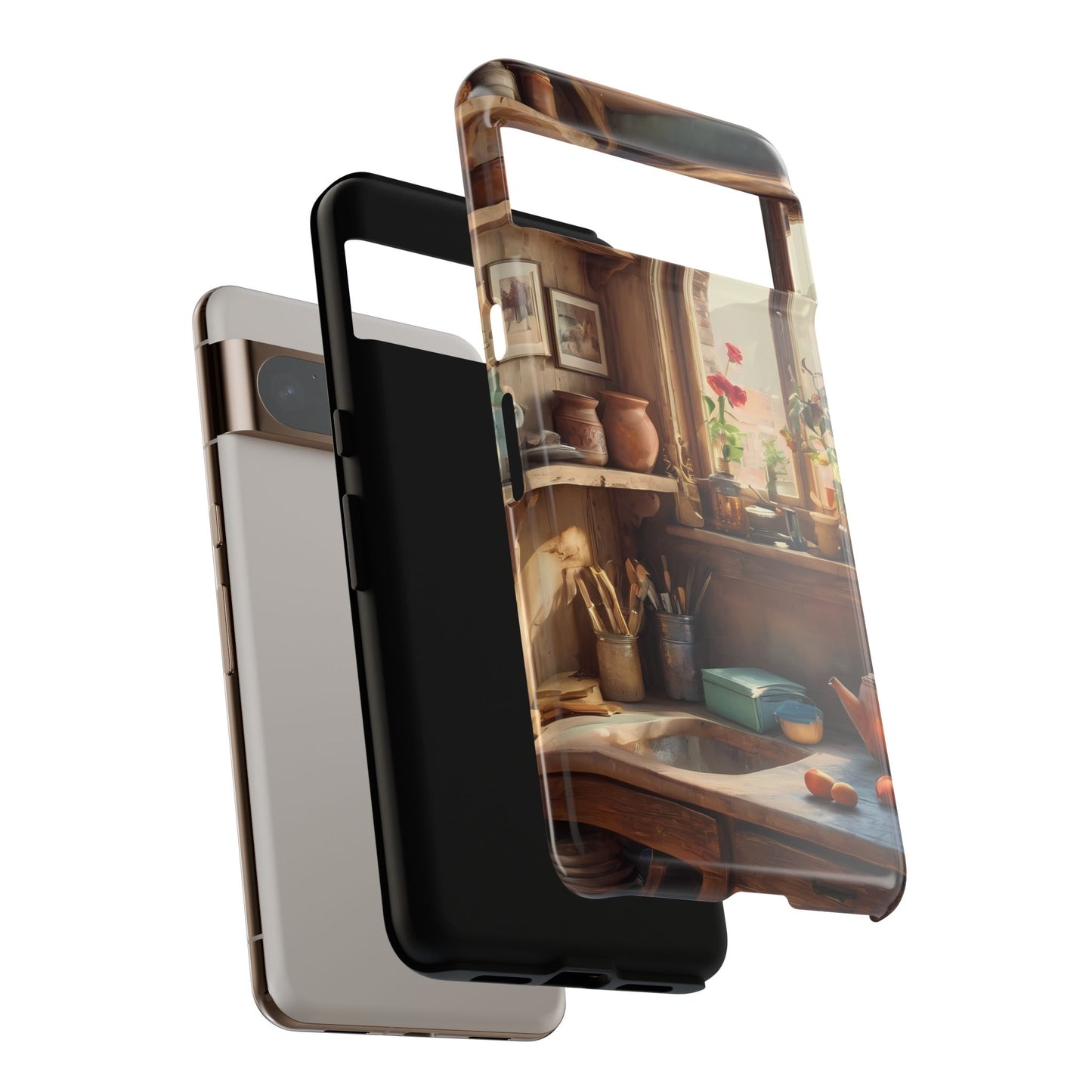 Vintage Vignettes Custom Phone Case for Google Pixel 8–Pixel 8 Pro, Pixel 7, Pixel 6 Pro, Pixel 6, Pixel 5 5G - Designed by Thalia