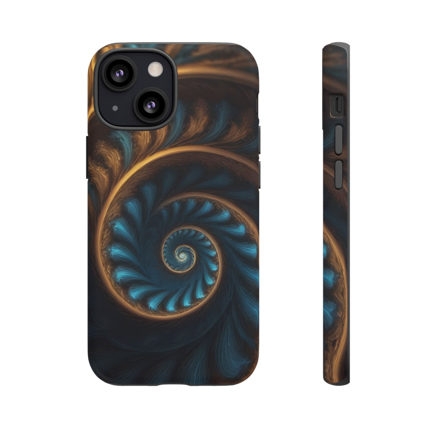 3D Fractal Phone Case for iPhone 8–16 Pro Max, Pixel 5–8 Pro, Galaxy S10–S24 Ultra - Designed by Thalia