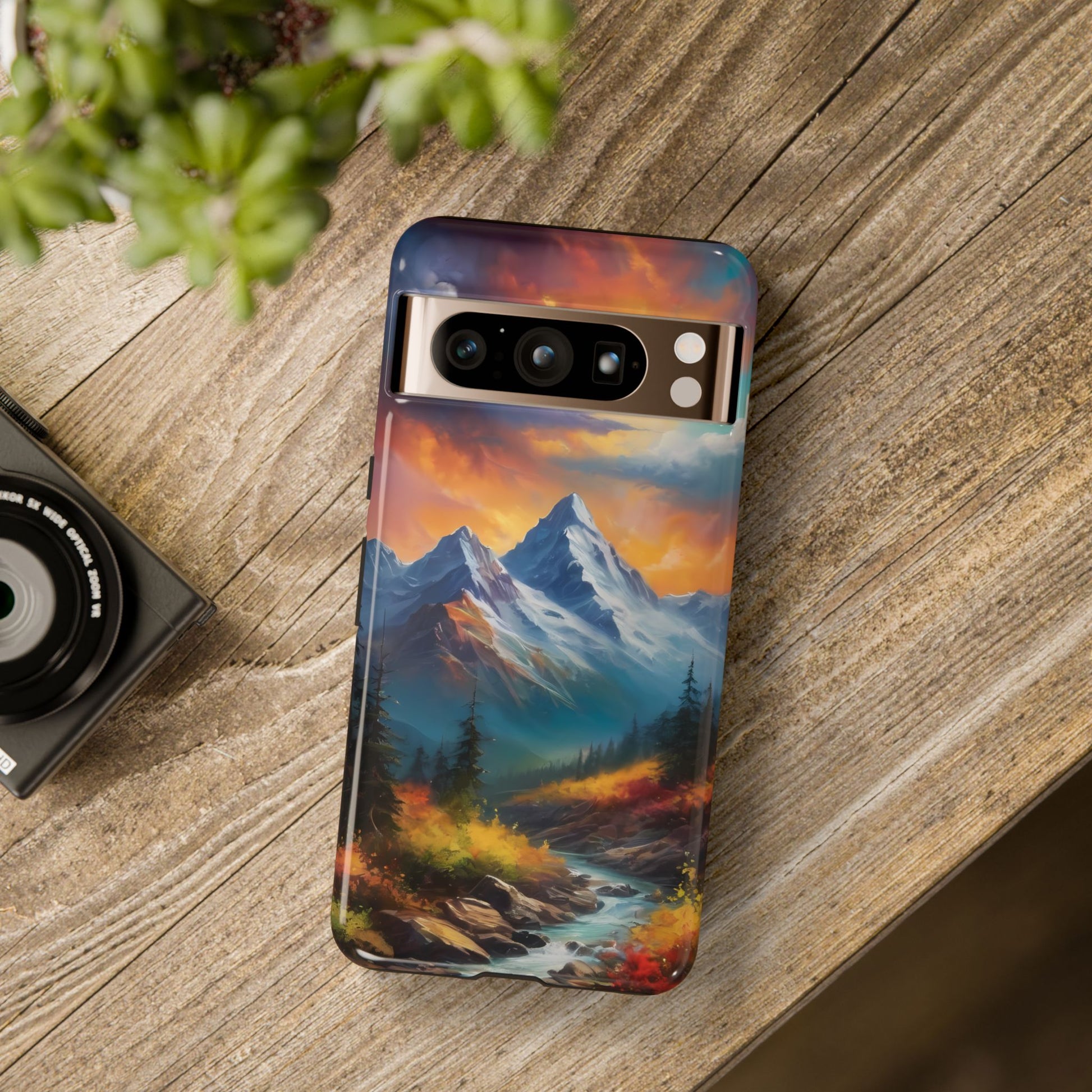 Mystic Mountains Phone Case for iPhone 8–16 Pro Max, Pixel 5–8 Pro, Galaxy S10–S24 Ultra - Designed by Thalia