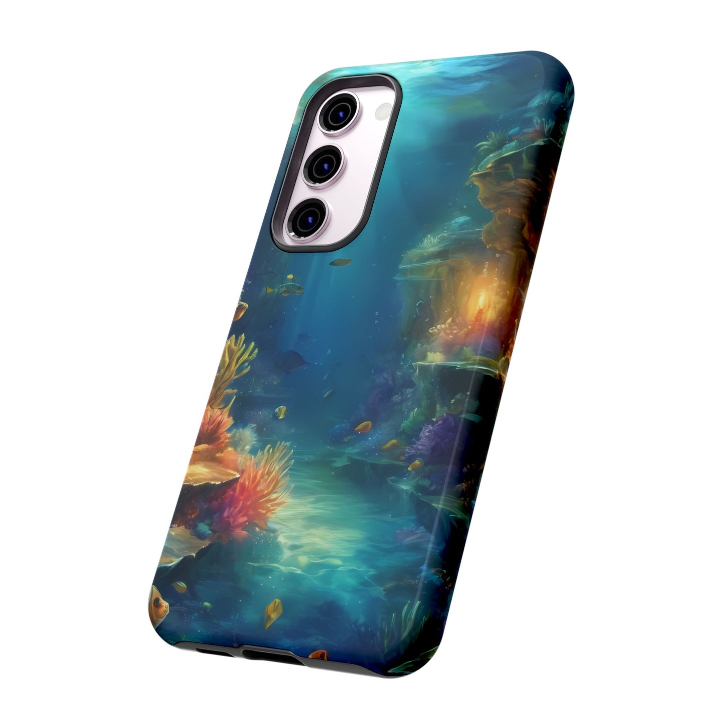 Oceanic Depths Custom Phone Case for Samsung Galaxy S10–S10 Plus, S20–S20 Ultra, S21, S22, S23, S24 Ultra - Designed by Thalia