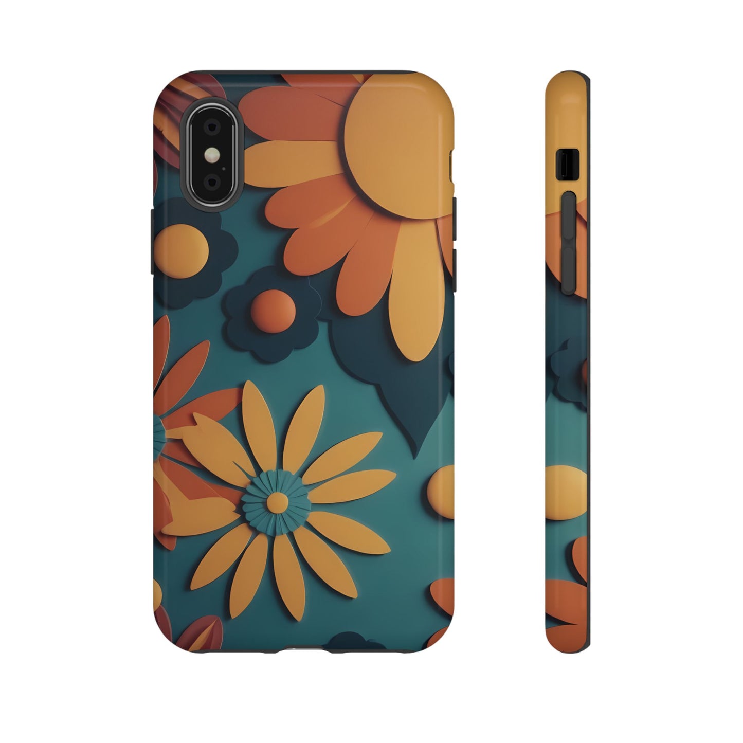 70s Retro Phone Case for iPhone 8–16 Pro Max, Pixel 5–8 Pro, Galaxy S10–S24 Ultra - Designed by Thalia