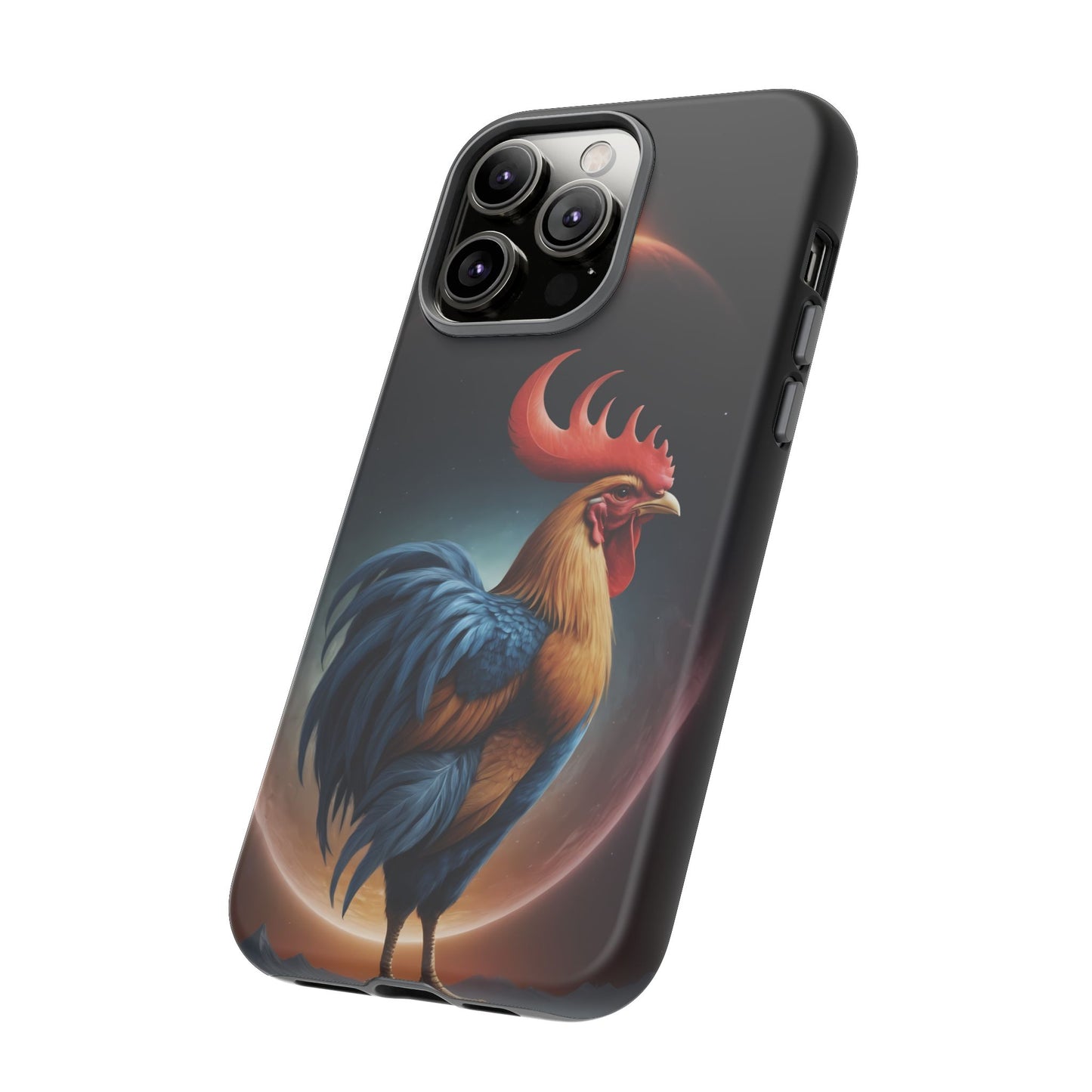 Chinese Zodiac Rooster Custom Phone Case for iPhone 8–16 Pro Max, Pixel 5–8 Pro, Galaxy S10–S24 Ultra - Designed by Thalia