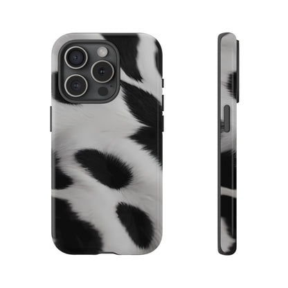 Chic Bovine Elegance Phone Case for iPhone 8–16 Pro Max, Pixel 5–8 Pro, Galaxy S10–S24 Ultra - Designed by Thalia