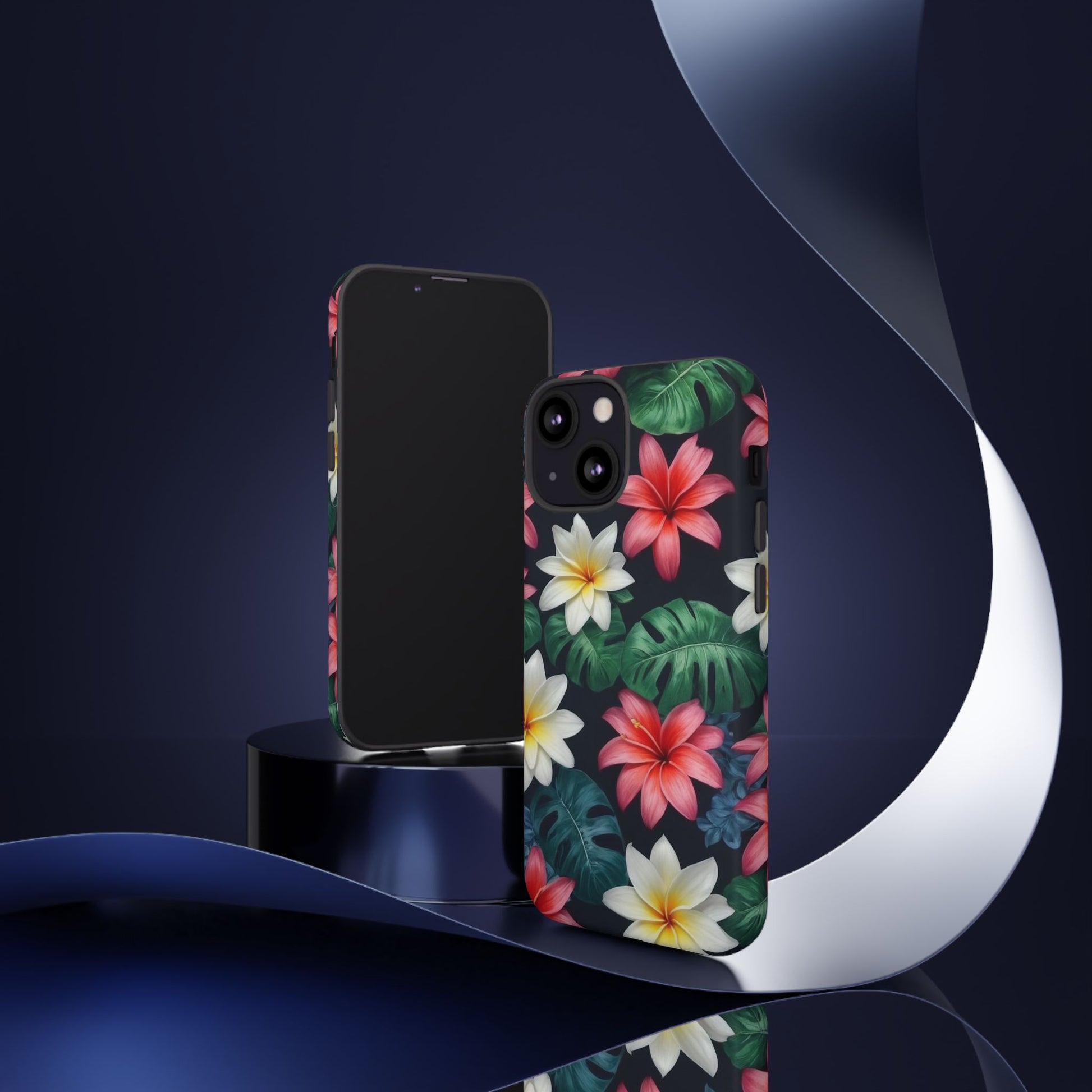 Hawaiian Flowers Phone Case for iPhone 8–16 Pro Max, iPhone 8 Plus–13 Mini, iPhone XS–XS Max, iPhone 11–14 Pro Max - Designed by Thalia