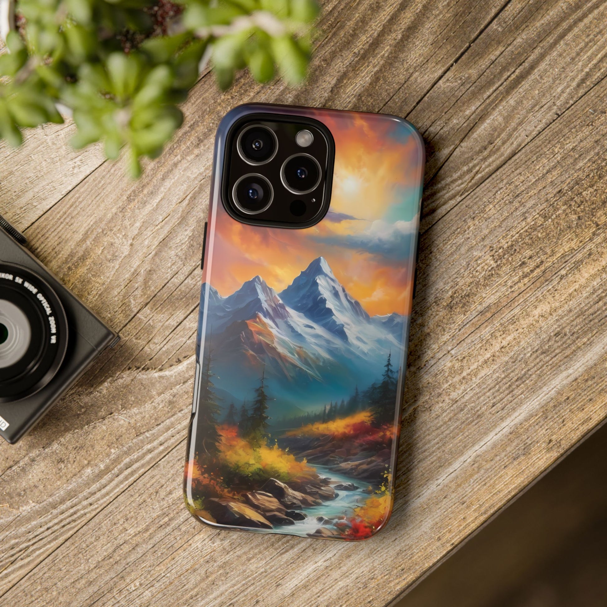 Mystic Mountains Phone Case for iPhone 8–16 Pro Max, Pixel 5–8 Pro, Galaxy S10–S24 Ultra - Designed by Thalia