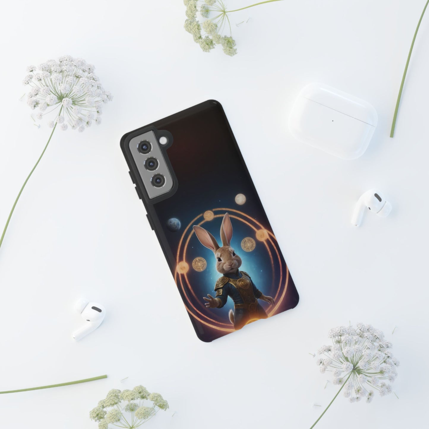 Chinese Zodiac Rabbit Phone Case for Samsung Galaxy S10–S24 - Designed by Thalia