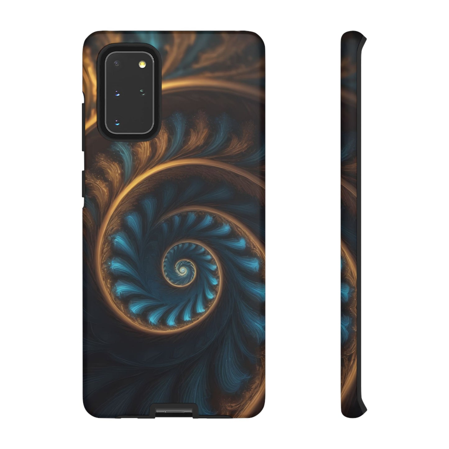 3D Fractal Phone Case for iPhone 8–16 Pro Max, Pixel 5–8 Pro, Galaxy S10–S24 Ultra - Designed by Thalia