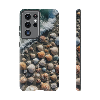 She Sells Sea Shells Custom Phone Case for Samsung Galaxy S10–S10 Plus, S20–S20 Ultra, S21, S22, S23, S24 Ultra - Designed by Thalia