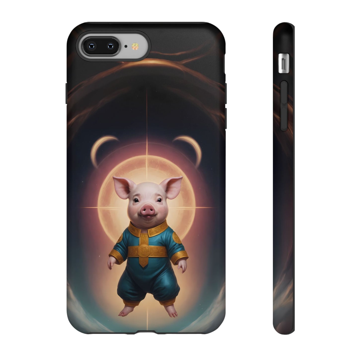 Chinese Zodiac Pig Custom Phone Case for iPhone 8–16 Pro Max, Pixel 5–8 Pro, Galaxy S10–S24 Ultra - Designed by Thalia