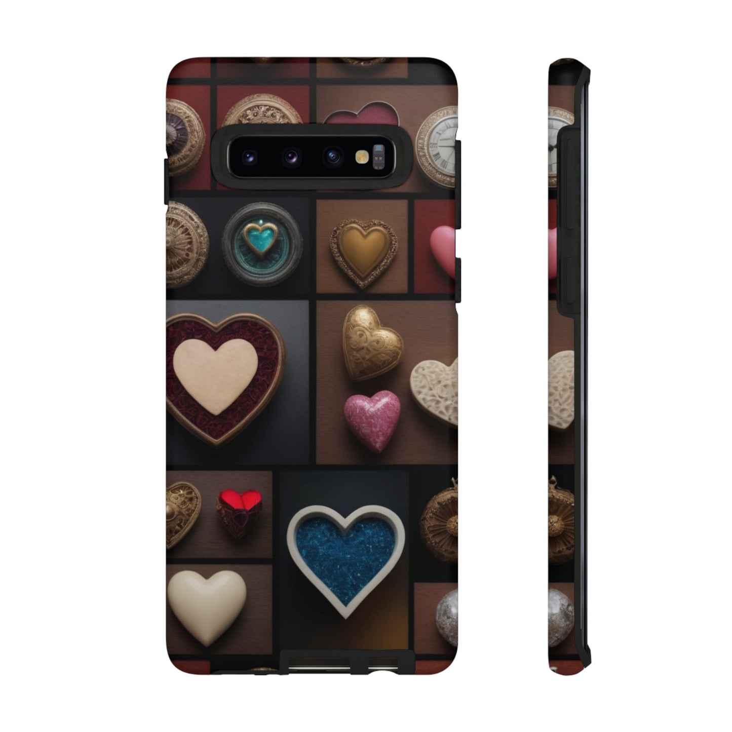 Love Button Custom Phone Case for Samsung Galaxy S10–S10 Plus, S20–S20 Ultra, S21, S22, S23, S24 Ultra - Designed by Thalia