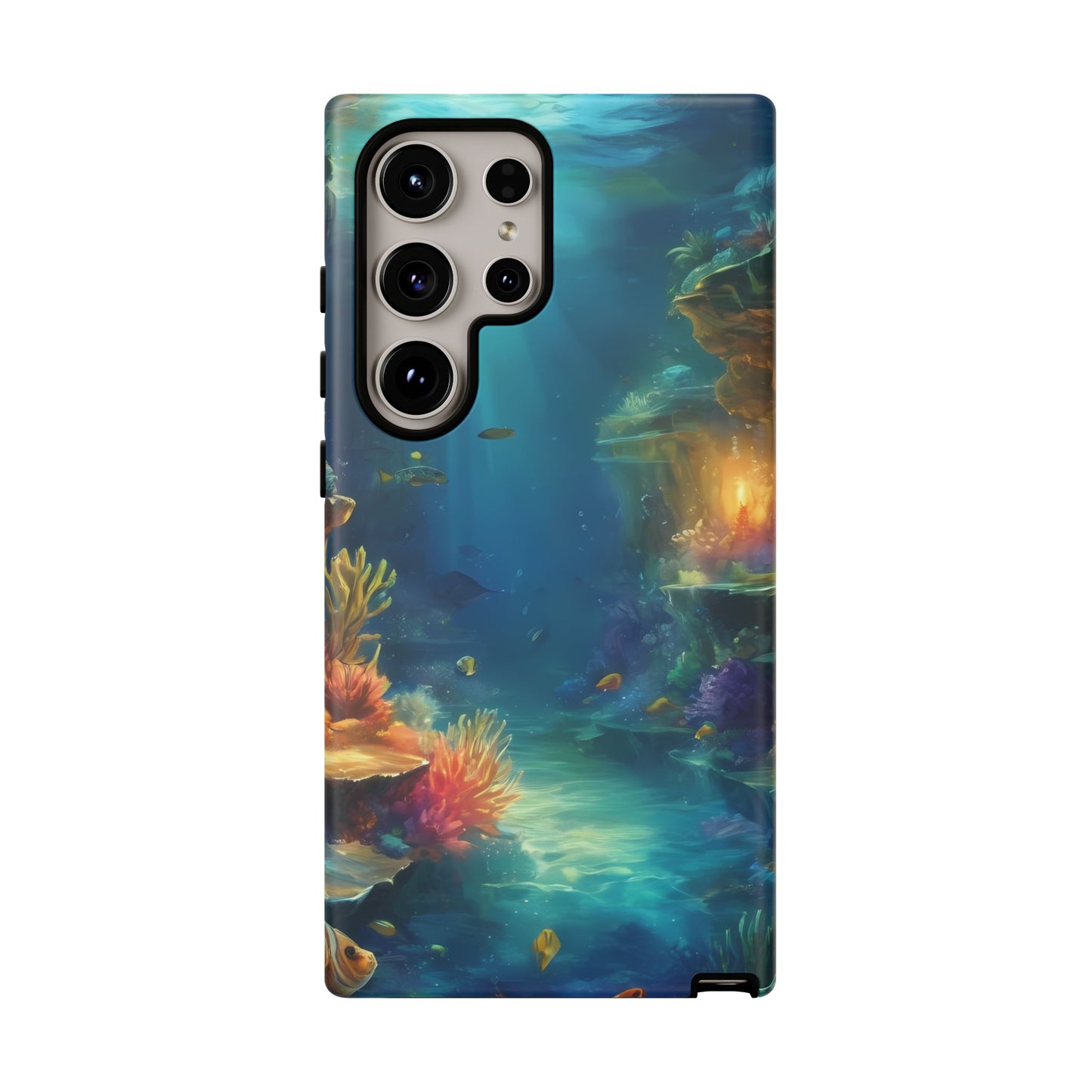 Oceanic Depths Custom Phone Case for Samsung Galaxy S10–S10 Plus, S20–S20 Ultra, S21, S22, S23, S24 Ultra - Designed by Thalia