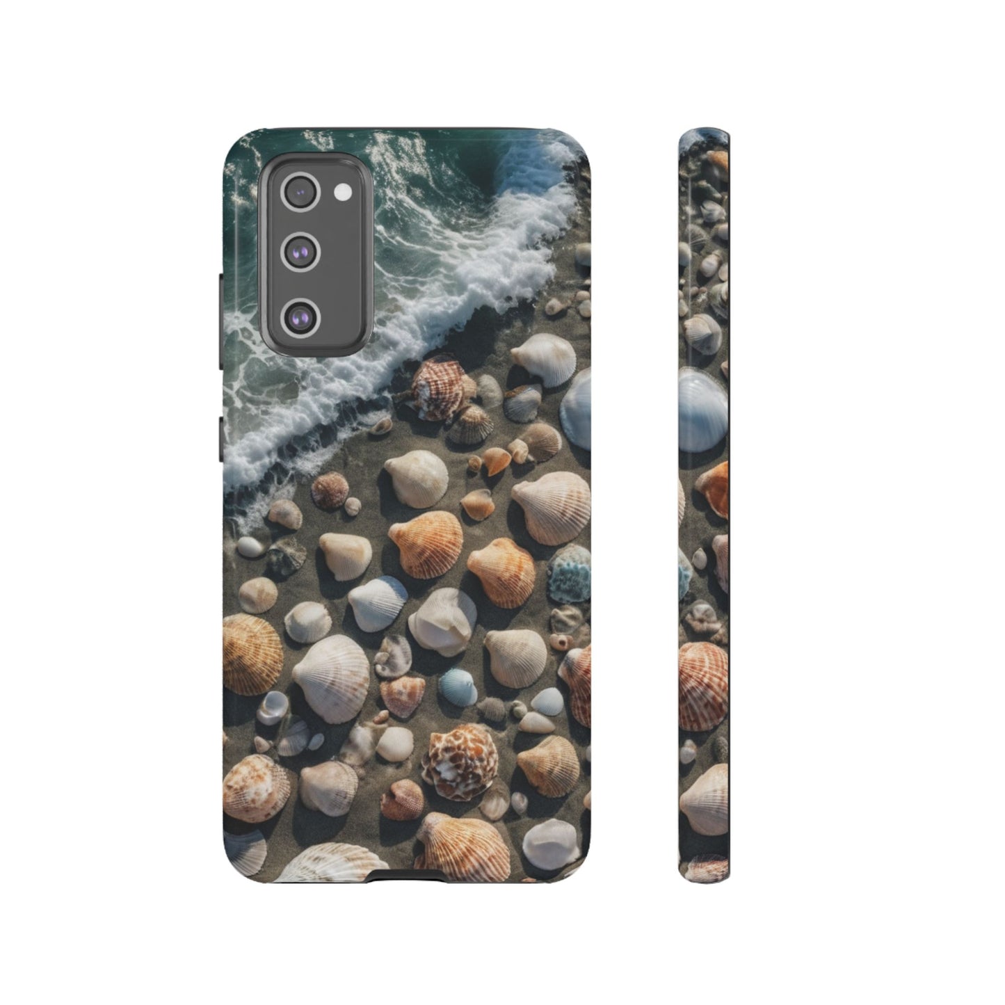 She Sells Sea Shells Custom Phone Case for Samsung Galaxy S10–S10 Plus, S20–S20 Ultra, S21, S22, S23, S24 Ultra - Designed by Thalia