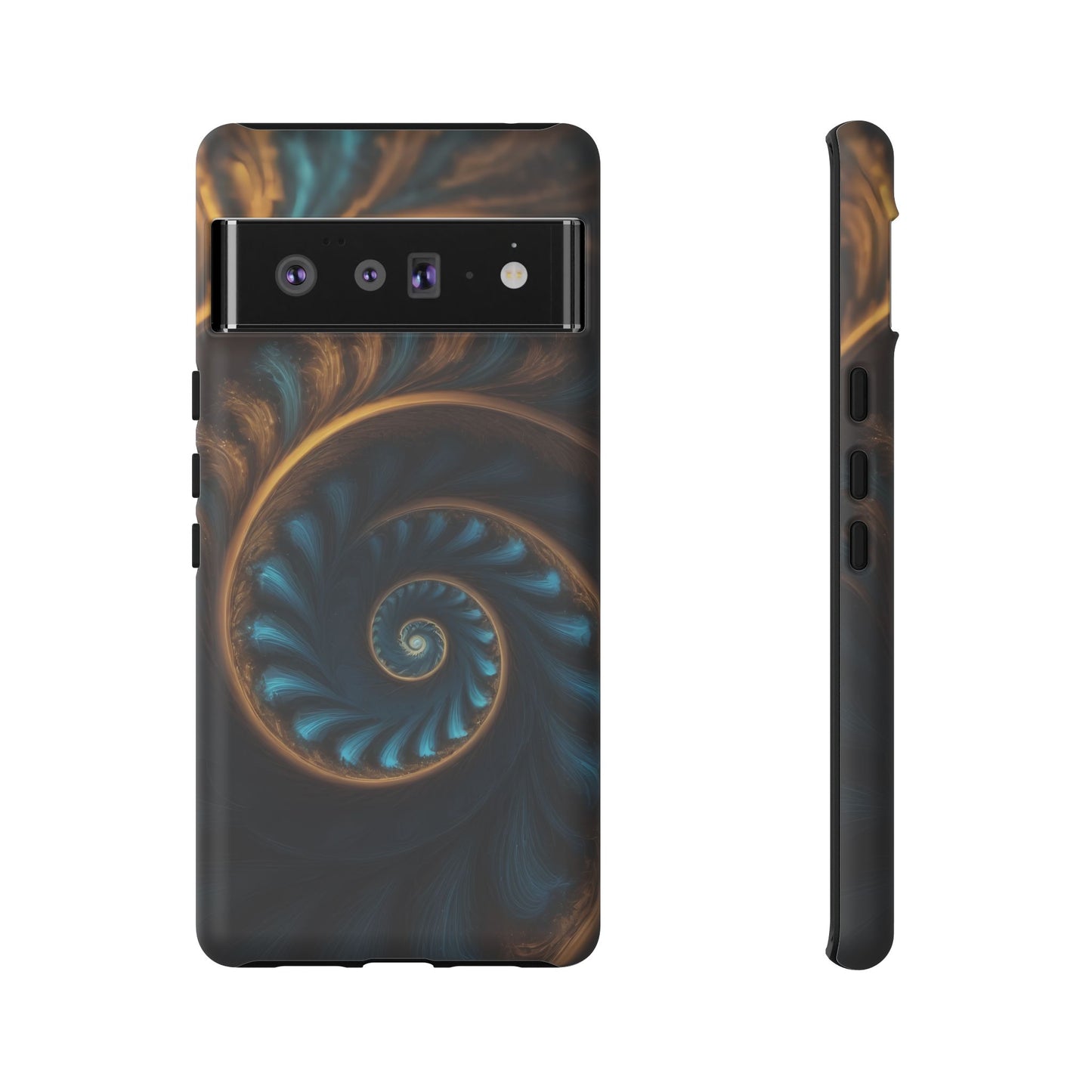 3D Fractal Custom Phone Case for Google Pixel 8 Pro, Pixel 8, Pixel 7, Pixel 6 Pro, Pixel 6, Pixel 5 5G - Designed by Thalia