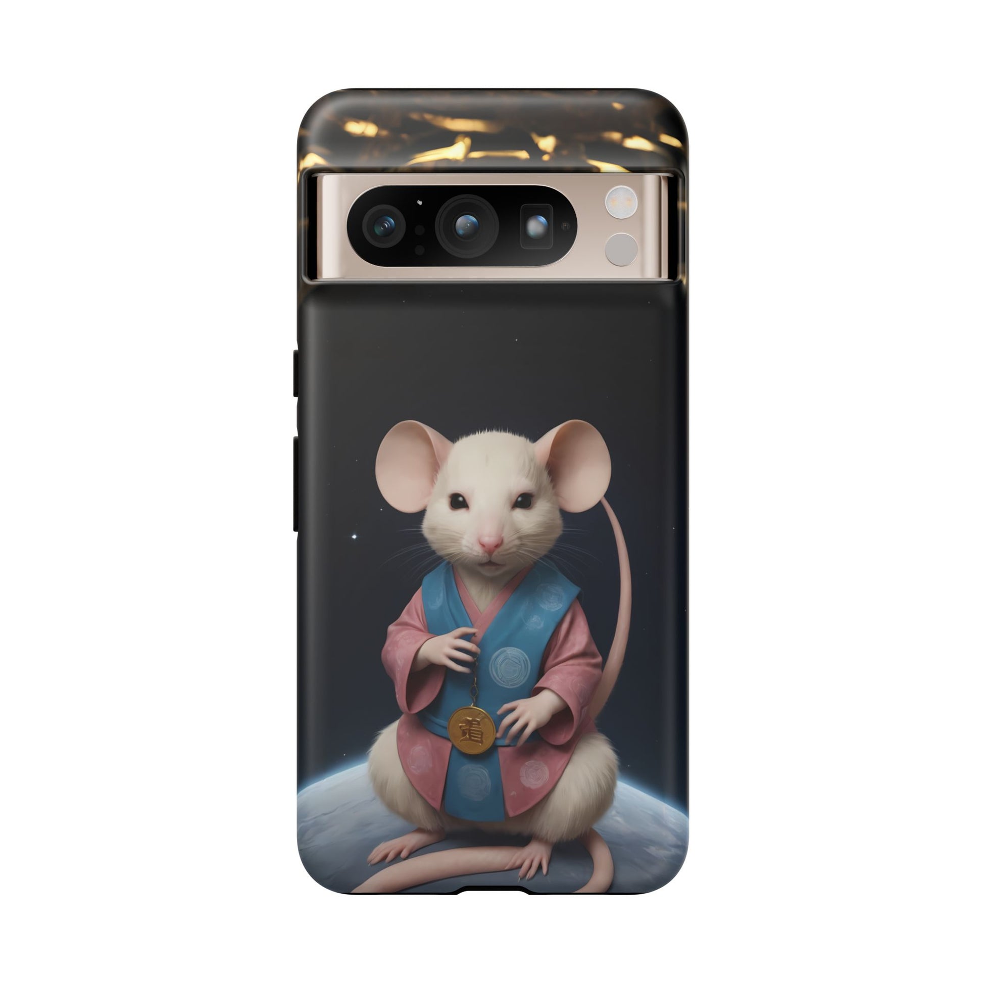 Chinese Zodiac Rat Phone Case for Google Pixel 8 Pro, Pixel 8, Pixel 7, Pixel 6 Pro, Pixel 6, Pixel 5 5G - Designed by Thalia