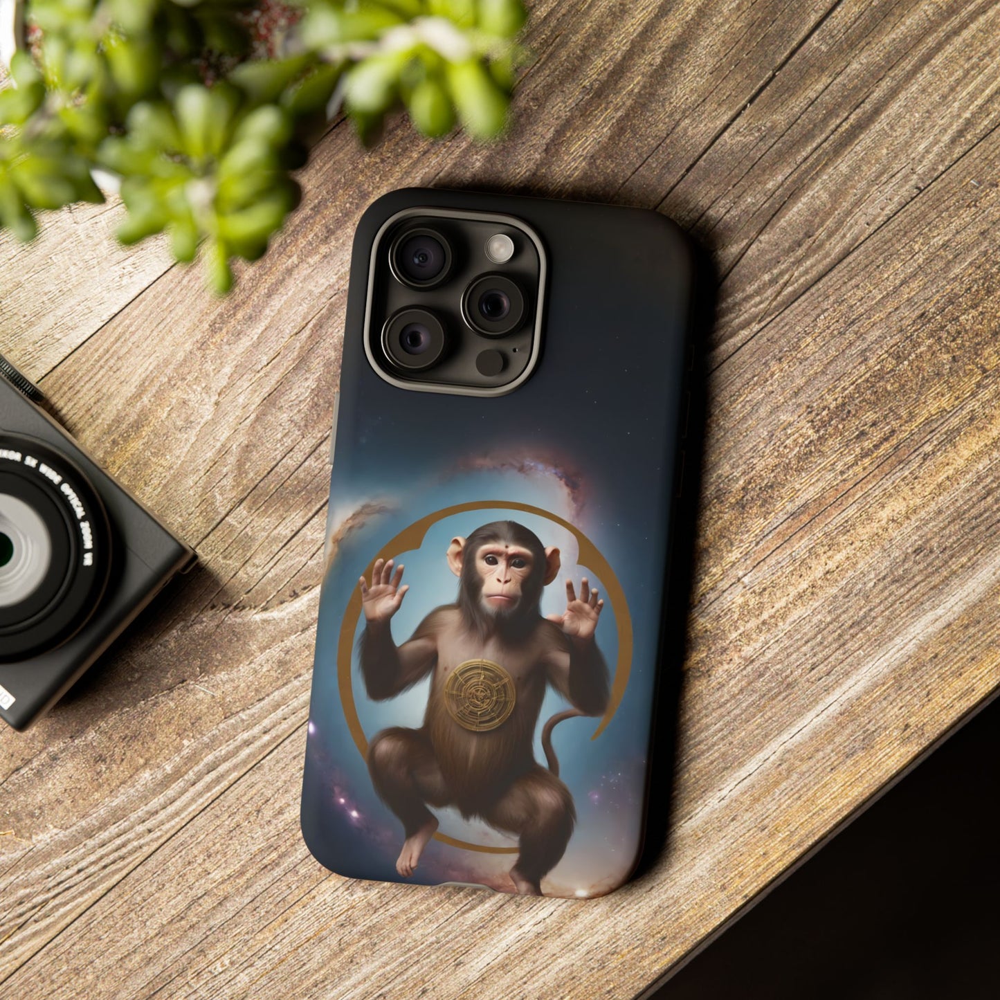 Chinese Zodiac Monkey Custom Phone Case for iPhone 8–16 Pro Max, Pixel 5–8 Pro, Galaxy S10–S24 Ultra - Designed by Thalia