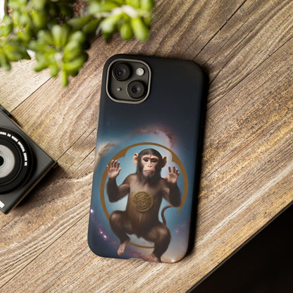 Chinese Zodiac Monkey Phone Case for iPhone 8–16 Pro Max, iPhone 8 Plus–13 Mini, iPhone XS–XS Max, iPhone 11–14 Pro Max - Designed by Thalia