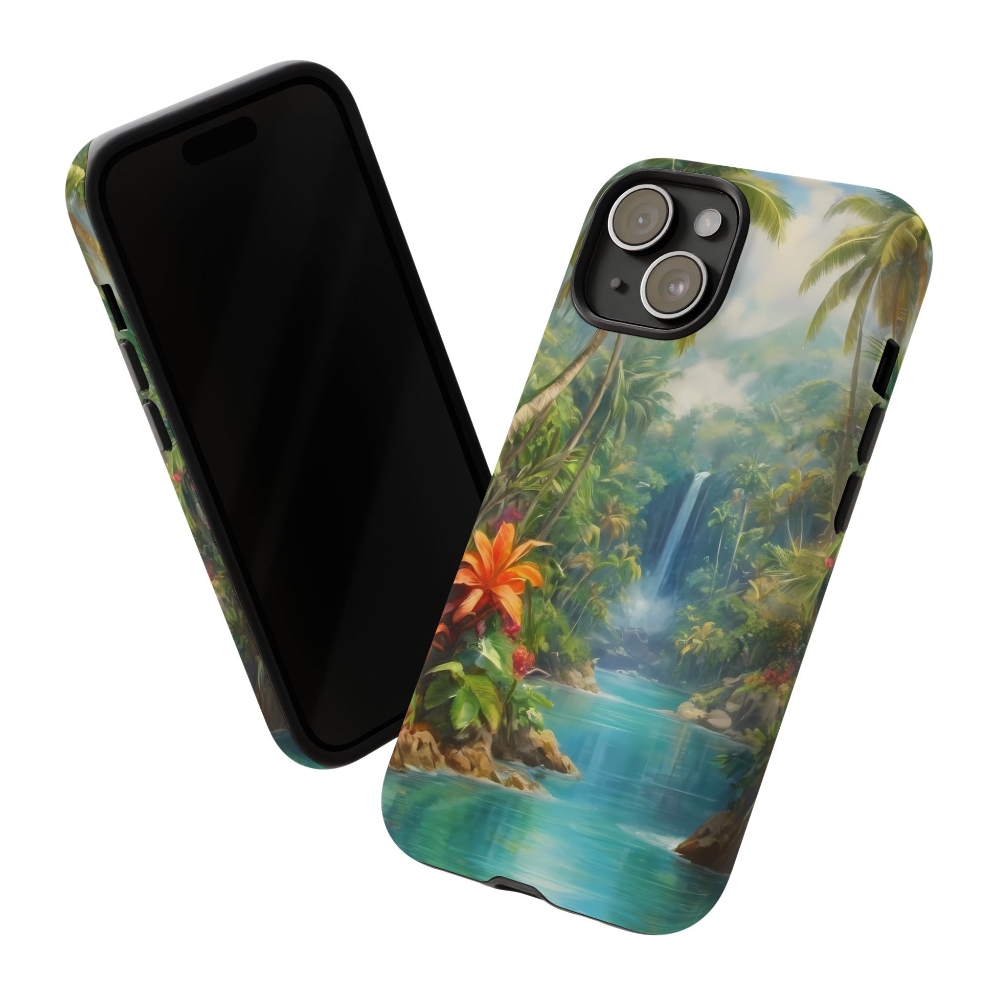 Tropical Paradise Phone Case for iPhone 8–16 Pro Max, Pixel 5–8 Pro, Galaxy S10–S24 Ultra - Designed by Thalia