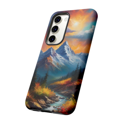 Mystic Mountains Phone Case for iPhone 8–16 Pro Max, Pixel 5–8 Pro, Galaxy S10–S24 Ultra - Designed by Thalia