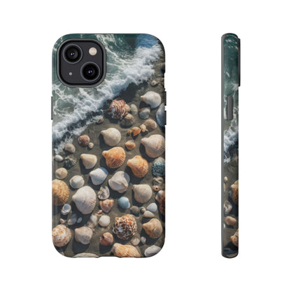 She Sells Sea Shells Phone Case for iPhone 8–16 Pro Max, Pixel 5–8 Pro, Galaxy S10–S24 Ultra - Designed by Thalia