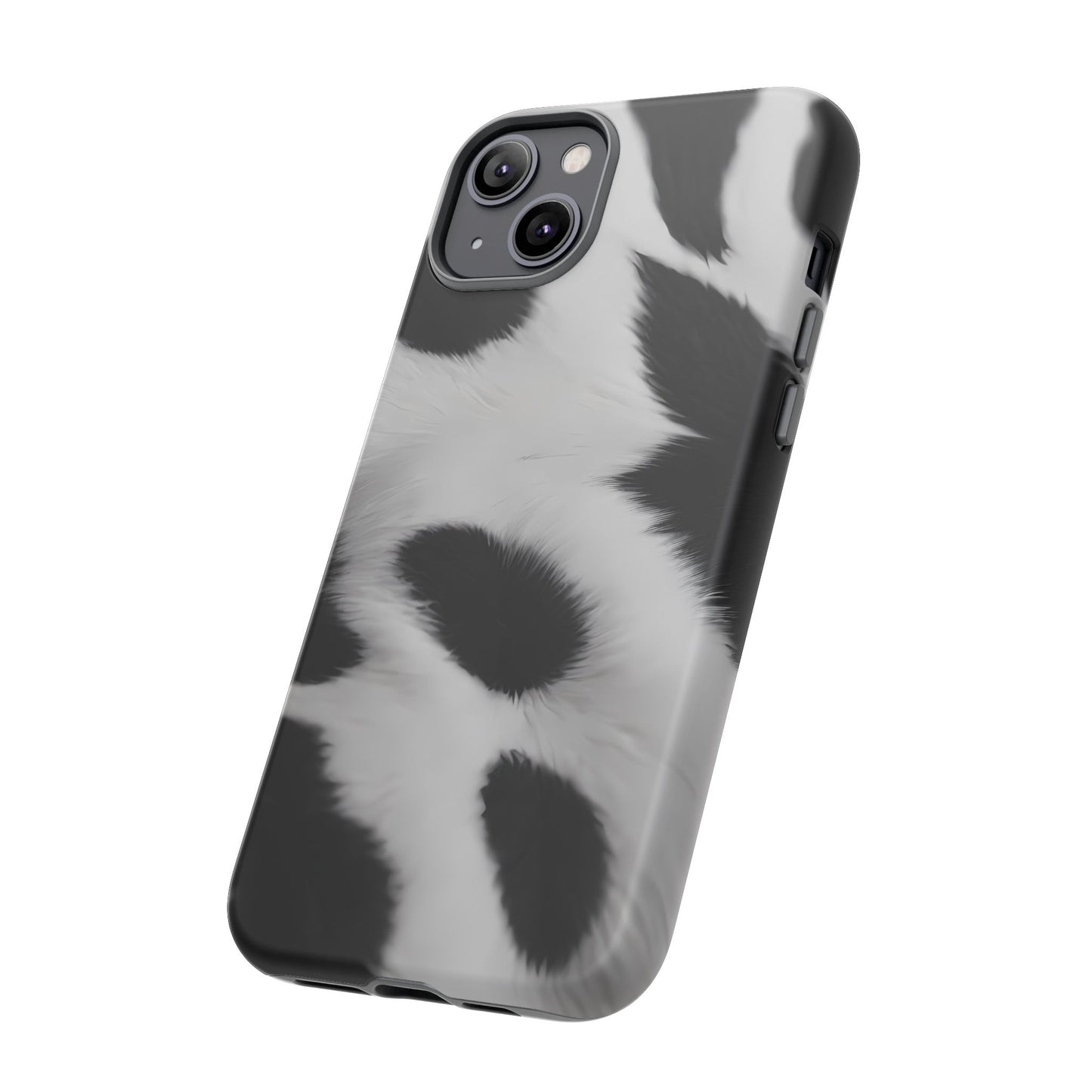 Chic Bovine Elegance Custom Phone Case for iPhone 8–16 Pro Max, iPhone 8 Plus–13 Mini, iPhone XS–XS Max, iPhone 11–14 Pro Max - Designed by Thalia