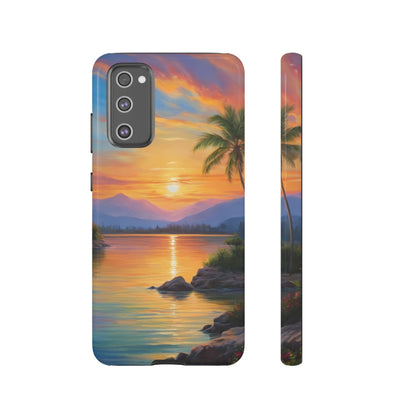 Sunset Serenade Custom Phone Case for Samsung Galaxy S10–S10 Plus, S20–S20 Ultra, S21, S22, S23, S24 Ultra - Designed by Thalia