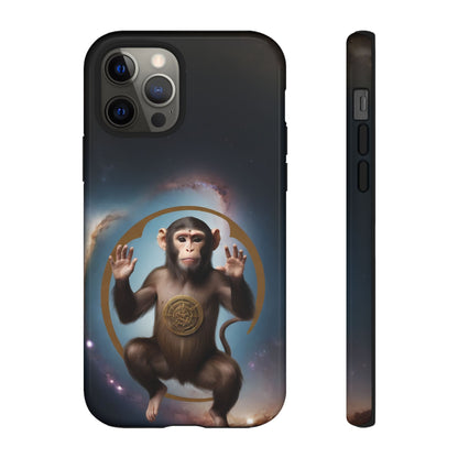 Chinese Zodiac Monkey Custom Phone Case for iPhone 8–16 Pro Max, Pixel 5–8 Pro, Galaxy S10–S24 Ultra - Designed by Thalia