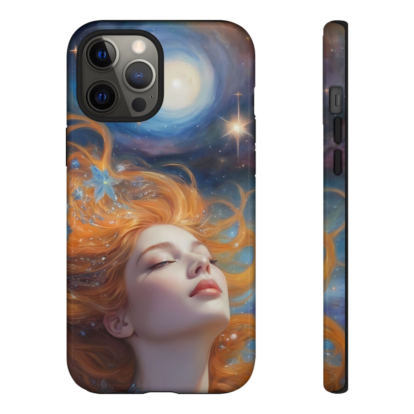 Celestial Dreams Custom Phone Case for iPhone 8–16 Pro Max, iPhone 8 Plus–13 Mini, iPhone XS–XS Max, iPhone 11–14 Pro Max - Designed by Thalia