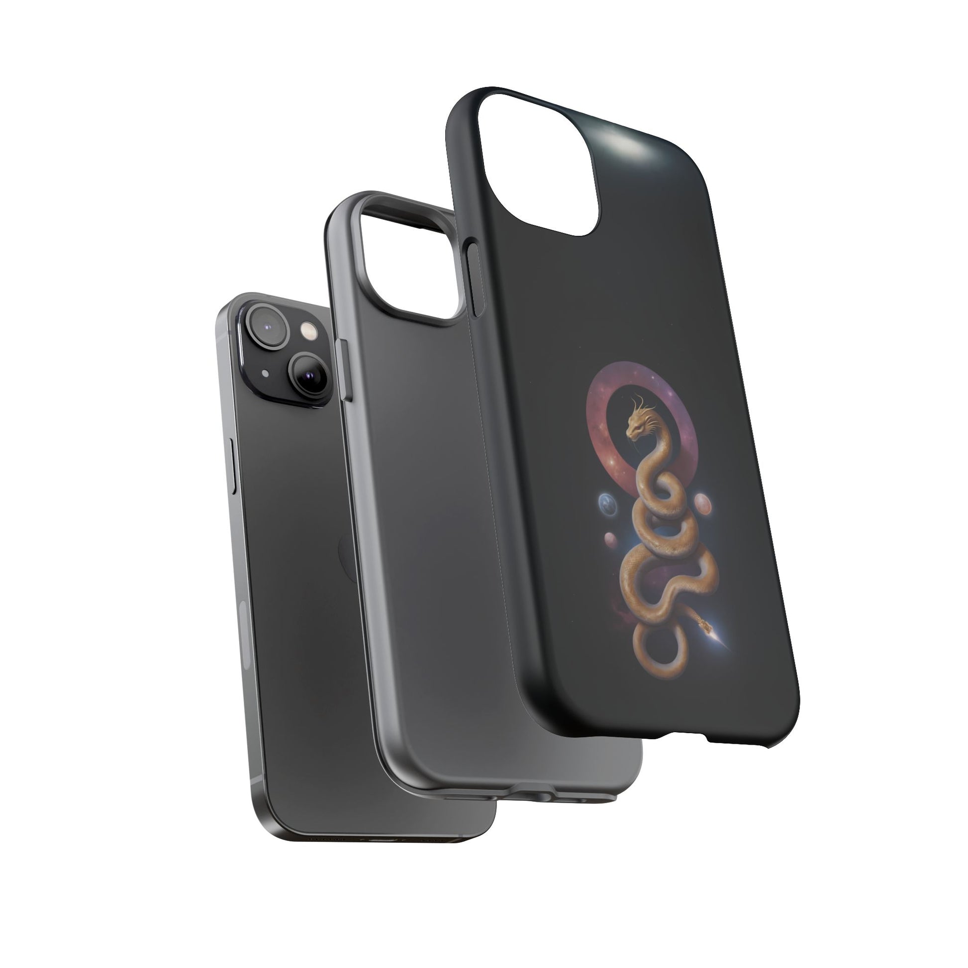 Chinese Zodiac Snake Phone Case for iPhone 8–16 Pro Max, iPhone 8 Plus–13 Mini, iPhone XS–XS Max, iPhone 11–14 Pro Max - Designed by Thalia