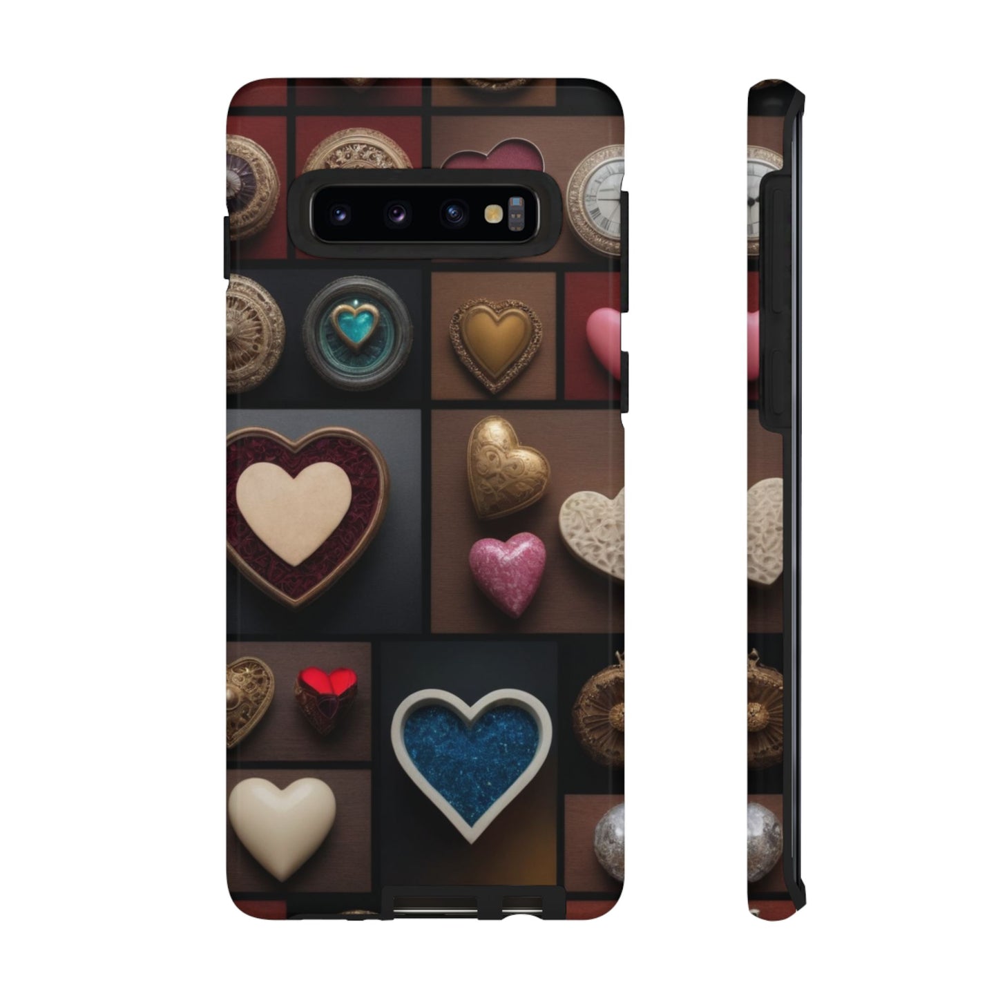 Love Button Custom Phone Case for Samsung Galaxy S10–S10 Plus, S20–S20 Ultra, S21, S22, S23, S24 Ultra - Designed by Thalia