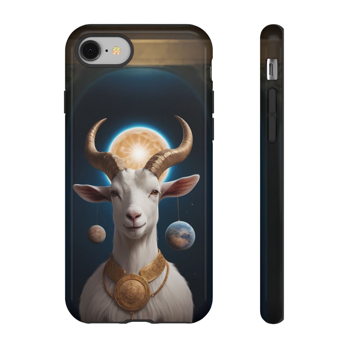 Chinese Zodiac Goat Phone Case for iPhone 8–16 Pro Max, iPhone 8 Plus–13 Mini, iPhone XS–XS Max, iPhone 11–14 Pro Max - Designed by Thalia