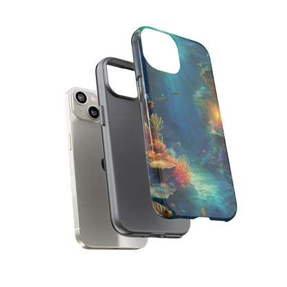 Oceanic Depths Stylish Unique UV Protected Phone Case for iPhone 8–16 Pro Max, iPhone 8 Plus–13 Mini, iPhone XS–XS Max, iPhone 11–14 Pro Max - Designed by Thalia