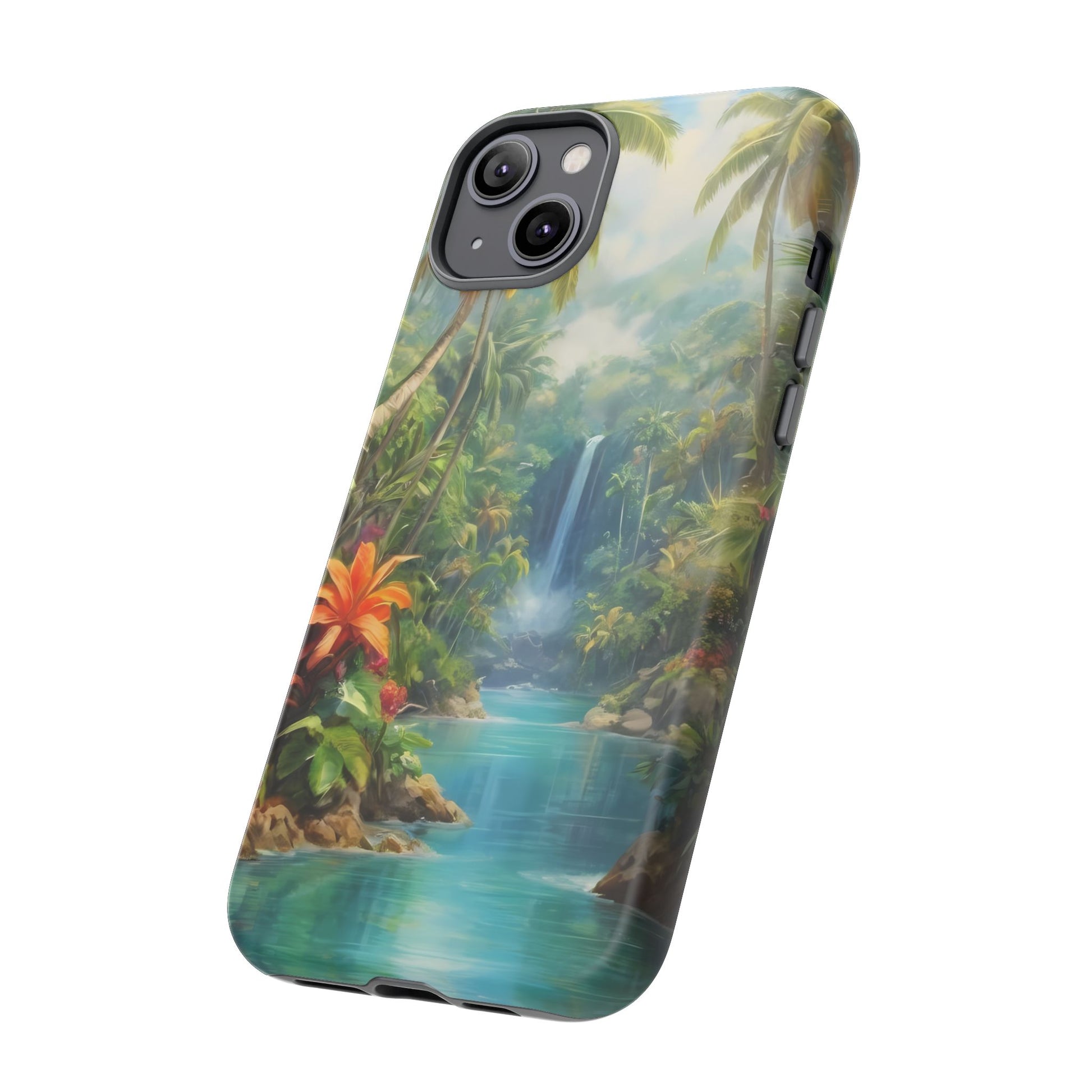 Tropical Paradise Phone Case for iPhone 8–16 Pro Max, Pixel 5–8 Pro, Galaxy S10–S24 Ultra - Designed by Thalia