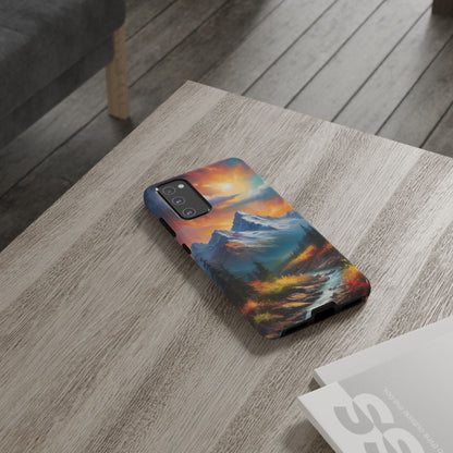 Mystic Mountains Custom Phone Case for Samsung Galaxy S10–S10 Plus, S20–S20 Ultra, S21, S22, S23, S24 Ultra - Designed by Thalia