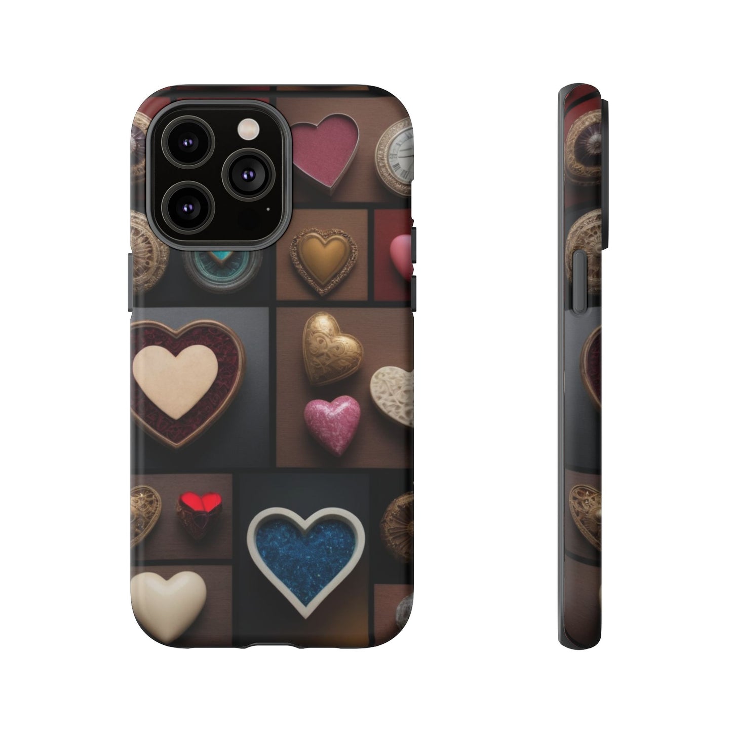 Love Button Phone Case for iPhone 8–16 Pro Max, Pixel 5–8 Pro, Galaxy S10–S24 Ultra - Designed by Thalia