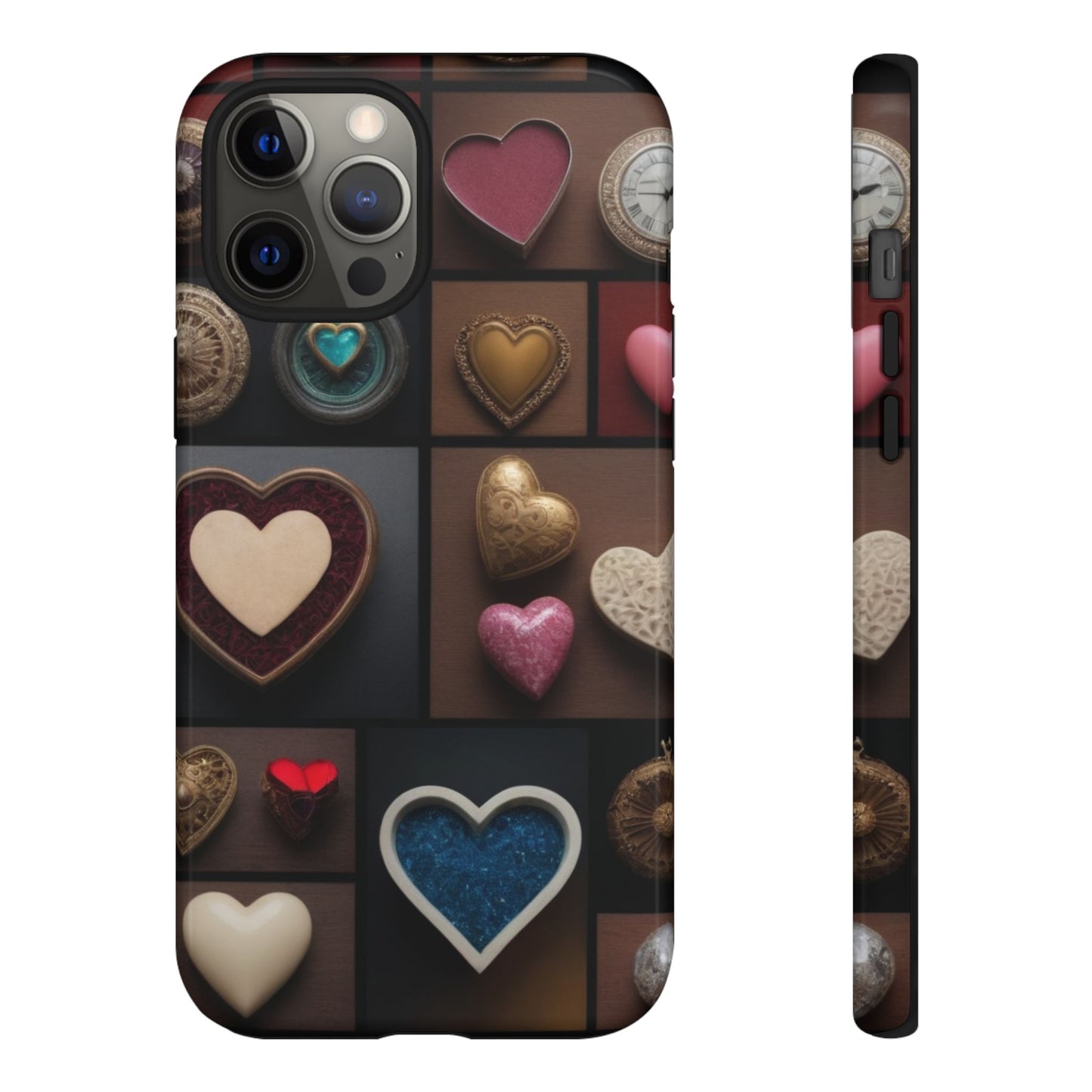 Love Button Phone Case for iPhone 8–16 Pro Max, Pixel 5–8 Pro, Galaxy S10–S24 Ultra - Designed by Thalia